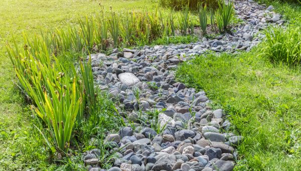 River Rock Garden Installation in Madison