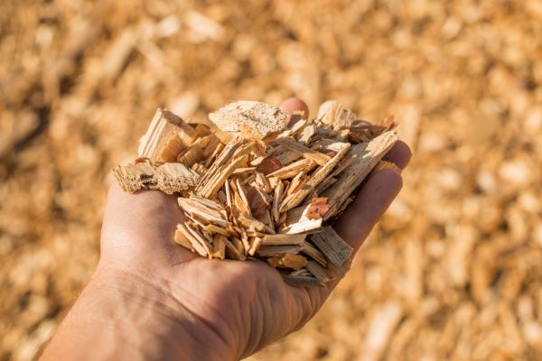 Wood Chips Spreading in Madison