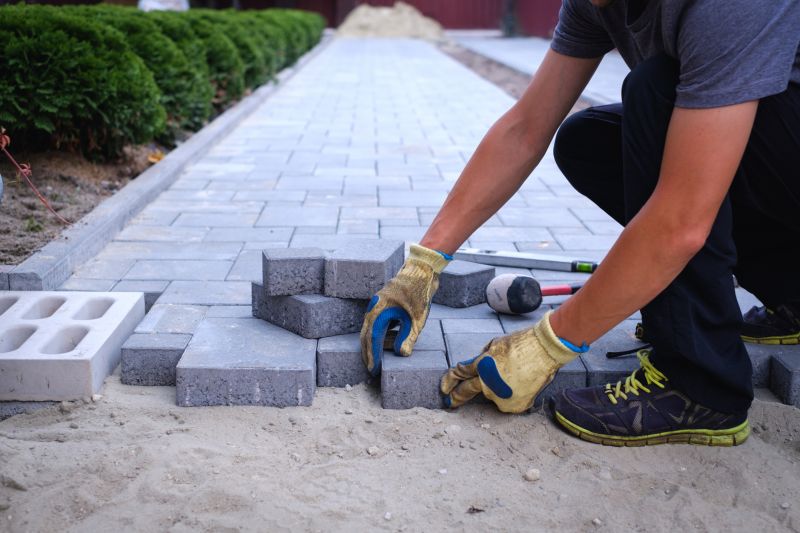 Multi-Row Paver Installation